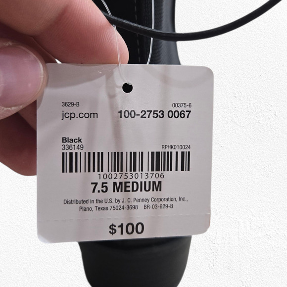 Liz Claiborne LC Barrington Black Suede Pointed Toe Ankle Booties Size 7.5 NIB - Picture 7 of 14